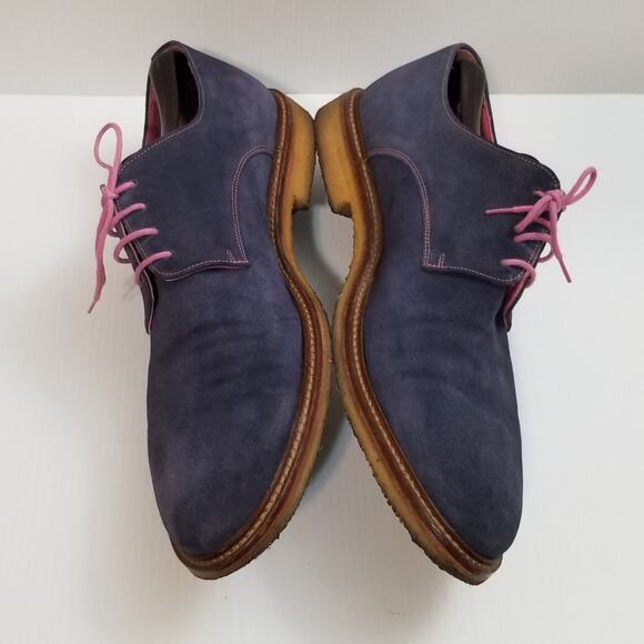 To Boot New York Blue Suede Leather US Mens Size 12 Dress Shoes Italy main image 14